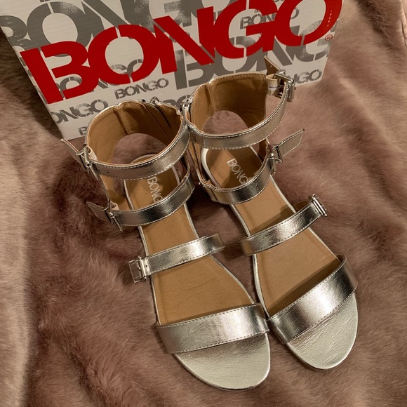 Bongo Silver Gladiator Sandal. Women’s sz 8 (used) - Picture 2 of 5